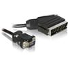 DeLOCK 65028, 2 m, SCART (21-pin), VGA (D-Sub), Nichel, Nero, Maschio/Maschio R10171