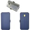 QiongniAN Custodia per Samsung SM-J330FN Galaxy J3 2017 / SM-J330F/DS SM-J330L SM-J330G SM-J3300 / SM-J330G/DS Galaxy J3 PRO 2017 Custodia Case Cover Blue