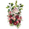 DRW Centro di Fiori Artificiali Cimitero, Chiesa Matrimoni sepolture Rosa Fucsia con gladioli Rose e orchidee 70x45x25