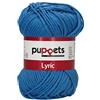 Puppets Lyric, spessore: 8, imballaggio: 50 g, lunghezza: 70 m blau crochet thread