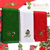 Malldii Asciugamani natalizi di grandi dimensioni, 40,6 x 68,6 cm, 100% puro cotone, da bagno, decorativi, da cucina, motivo: Merry Grinchmas, puzzolenti, perfetti come decorazione natalizia, confezione da 3