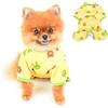 PAIDEFUL Tuta per cani di piccola taglia Primavera Estate Pigiami Morbido Confortevole Cucciolo Vestiti Cozy Costume, Giallo, XS