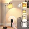 marctronic Lampada da Terra con Telecomando, LED Piantana 12 temperature di colore 9W E27 Luminosità Continua,Lampade da Pavimento con Lampadina Dimmerabile da per Soggiorno,Camera da Letto,Ufficio