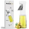 ActivoTex Spruzzatore Olio e Spray per Cucina. Dispenser di olio in vetro da 240 ml