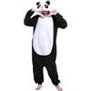 sazpajacos Pigiama Adulto Panda Divertente Animale Sleepwear Carino Cartoon Onesie Donne Uomini Natale Halloween Cosplay Costume Nero L