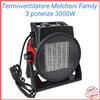 Melchioni Family Termoventilatore Elettrico Termoconvettore Stufa Basso Consumo Calorifero Caldo