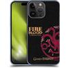 Head Case Designs Licenza Ufficiale HBO Game of Thrones Targaryen Motto della Casata Custodia Cover Dura per Parte Posteriore Compatibile con Apple iPhone 15 PRO Max