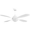 Eden pulse Ventilatore bianco 4 pale 30W 3250lm, 3 temperature, telecomando, 39,2<51,7x132x132 cm