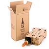 Only Boxes Confezione da 5 scatole di cartone | Capacità per 2 bottiglie | Con scatola interna ad alta protezione | 100% ecologico | Previene rotture