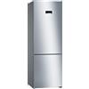 Bosch Serie 4 KGN49XLEA Frigorifero combinato da libera installazione 203 x 70 cm Metal look Classe E