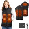 seenlast Gilet Riscaldato, Giubbotto Riscaldato Donna con 10000mAh Batteria, Giacca Riscaldata Elettrica USB per Donna, 3 Livelli di Temperatura, Gilet Riscaldante Donna Impermeabile Invernale Caldo Lavabile