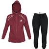 Diadora Tuta Donna Cotone Felpato Organico - Full Zip 3 Colori Art.797 (Rhubarb - S)