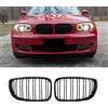 Gangying E81 Griglia Paraurti Anteriore Griglia per BMW 1 serie E81 E82 E87 E88 Paraurti Anteriore Griglia Nero Lucido Rene 2008-2013 Doppia Griglia Grill