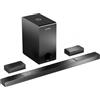 Ultimea Nova S80 Kit di altoparlanti Subwoofer per Soundbar, 5.1.2 canali, 4K HDR Passthrough, 520W di potenza di picco