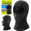 SHIMA X-Comfort Passamontagna Moto Estivo Uomo Donna Balaclava Sottocasco Invierno Mask Traspirante Elastico Multifunzionale Motocicletta Ciclismo Ski (Unisex, Nero, XXS-S)