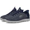 Skechers Uomo Summits Key Pace Slip-In ALLENATRICE, Black Mesh, 46 EU