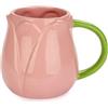 Balvi Mug Tulip Colore Rosa Tazza a Forma di Fiore di Tulipano Ceramica 400 ml