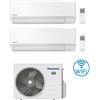 Panasonic Climatizzatore Condizionatore Panasonic Serie TZ Wifi R32 Dual Split Inverter 9000 + 12000 BTU con U.E. CU-2Z35TBE Classe A+++/A++