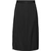 VERO MODA Gonna Midi Svasata Raso Lucido con Elastico, Elegante e Femminile, Lunghezza al Ginocchio, Tendenza VMNOA, Colore:Nero, Taglia:L