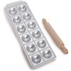 Imperia Raviolamp Imperia. Stampo Made in Italy. Accessorio macchina per la pasta. Accessorio cucina tagliapasta in alluminio per pasta fresca. Mattarello legno incluso. (12 Ravioli chef)