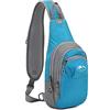 FANDARE Zaino Monospalla da Uomo Borse a spalla da palestra Zaini da hiking Donna Borsa a Spalla da palestra Borsa Tracolla Borsello a Spalla per Sportivo Trekking Ciclismo Viaggio Blu