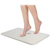 TOPINCN Tappetino da Bagno in Pietra Diatomite Earth Tappetino da Doccia Tappeto Asciugatura Rapida Antiscivolo Super Assorbente Comfort Robusto Elegante e Moderno Decorazioni per la Casa (bianco)
