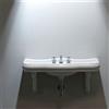 Kerasan Retrò Lavabo con supporto in ceramica completo di staffe