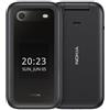 NOKIA - Senior Phone 2660 FLIP 32 GB 4G Dual Sim Display 2.8' QVGA Slot Nano SD Fotocamera 0.3 Mpx S30+ Colore Nero