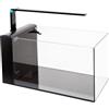 Aqpet Acquario Completo Aqua Rear in Vetro Extrachiaro con Sistema filtrante integrato e Luce Led inclusa 60x30x30 cm