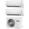 Ferroli Climatizzatore Condizionatore Ferroli Dual Split Inverter serie GIADA M 12+12 con 27-3 R-32 Wi-Fi Integrato 12000+12000