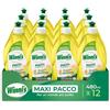 Winni's - Detersivo Piatti e Stoviglie a Mano, Bergamotto e Zenzero, Concentrato, Ipoallergenico, con Sgrassanti Naturali da Biofermentazione, Materie Prime di Origine Vegetale, 900 ml x 8 Confezioni