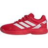 adidas Ubersonic Kids Tennis Shoes, Unisex-Bambini, Lucid Red/Zero Metalic/Lucid Red, 33.5 EU