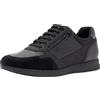 Geox U Avery A, Scarpe da Ginnastica, Uomo, Nero, 44 EU