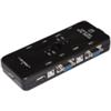 LINK Switch Kvm Manuale Per 4 Pc Usb/Vga Con 1 Mouse, 1 Tastiera Usb E 1 Monitor Vga Con Cavi Inclusi