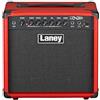 Laney LX20R - Amplificatore di chitarra elettrica da 20 W con riverbero, guida, EQ a 3 bande, input Aux per inceppamento e output per cuffie - ottimo per i principianti e l'uso della casa - Rosso