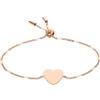 Fossil Bracciale Da Donna Classico, Lunghezza Interna Minima: 165 mm Bracciale In Acciaio Inossidabile Oro Rosa, JF02965791
