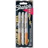 Sharpie Pennarelli indelebili metallizzati | punta fine | colori assortiti | 3 pezzi
