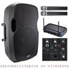GEMINI AS 15 impianto audio KARAOKE PACK cassa 2000 watt + 2 microfoni wireless