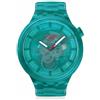 Swatch TURQUIISE Joy - SB05L101, Verde, striscia