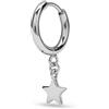 MAMI Srl VERAME' 60 ORECCHINI SINGOLO STELLA ARGENTO