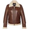 Schott NYC Lcw1257, Giacca in pelle Donna, marrone, XS