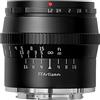 TTArtisan 50mm F1.2 metallo corpo lente compatibile con Canon M Mount - Nero