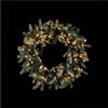EDG Corona Natalizia Luxury 60 cm Verde con 100 LED Bianco Caldo