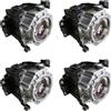 PANASONIC ET-LAD510F, ETLAD510F (4 LAMPS SET) CARTUCCIA LAMPADA COMPATIBILE CON BULBO ORIGINALE CON SUPPORTO