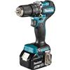 Makita DHP487RTJ - Trapano avvitatore combinato LXT agli ioni di litio da 18 V, con 2 batterie da 5,0 Ah e caricatore in custodia Makpac