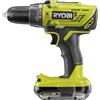 Ryobi R18PD32-1C20G, Trapano a Percussione a Batteria 18V ONE+, 2 Velocità, 24 Posizioni di Coppia, Ideale per Forare Legno e Muratura, Luce LED, 1 Batteria al Litio 2.0Ah e 1 Caricabatterie