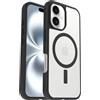 OtterBox Cover per iPhone 16 Sleek Series MagSafe, resistente a shock e cadute fino, cover ultrasottile, testata a norme MIL-STD 810G, Trasparente/Nero, Senza Retail Package