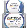 Multicentrum Uomo 50+ Integratore Alimentare Multivitaminico, con Vitamina D3, Contro la Stanchezza per Uomini oltre 50 anni, 60 Compresse