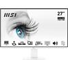 MSI PRO MP273AW Monitor 27 IPS FHD (1920x1080), 1ms, 100 Hz, Altoparlanti integrati, Schermo Eye-Friendly, VESA, PIVOT, HDMI, DP - Bianco