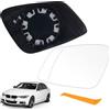 HTTYHT Vetro a Specchio per BMW F01 F07 F10 F11 F20 F21 F22 F30 F31 F32 F34 F36 | Specchio Retrovisore Esterno Riscaldabile Asferico Regolabile Lente di Retromarcia con Piastra di Montaggio - Sinistra